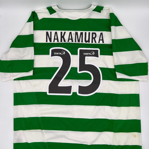 Nakamura #25 Celtic 2005/2006/2007 Home ORIGINAL Nike VTG Rare Soccer Jersey XL - Picture 1 of 9